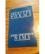 John Frederick Nims Selected Poems Paperback Book - £11.94 GBP
