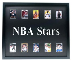 NBA Stars Framed 10 Basketball Card Collage Lot LeBron Luka Giannis Durant Curry - £169.43 GBP