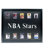 NBA Stars Framed 10 Basketball Card Collage Lot LeBron Luka Giannis Dura... - £166.68 GBP