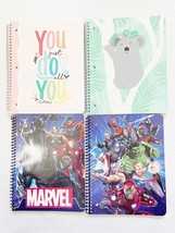 4 NEW Binder Subject Notebook, Marvel &amp; Cute Notebook for Boys &amp; Girls 1... - $12.00
