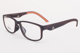 Adidas AF40 006054 CONVERTOR Matte Dark Brown / Orange Eyeglasses 55mm A... - $75.52