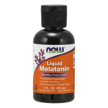 NEW Now Foods Melatonin Liquid for Healthy Sleep Cycle Supplement 2 Fl Oz - £9.36 GBP