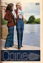 1980 Cone Mills Fabrics Sexy Levi&#39;s Jeans Print Advertisement Ad Vintage... - £5.23 GBP