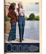 1980 Cone Mills Fabrics Sexy Levi&#39;s Jeans Print Advertisement Ad Vintage... - £5.31 GBP