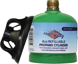 Flame King 1/2Lb Propane Tank, Refillable And Empty Cylinder For Small P... - $30.99