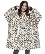 Giant Hooded Sweatshirt Women Oversized Hoodie Fleece Blanket With Sleev... - £142.18 GBP