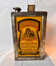 Lucky Tiger Hair &amp; Scalp Dandruff Treatment Empty Gallon Tin Kansas City... - £157.86 GBP