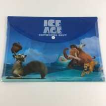 Ice Age Continental Drift Snap Close Folder School Supplies Scrat Manfred Diego - £10.79 GBP
