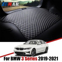 Leather car trunk boot mat liner pad cargo pad carpet for bmw g20 330i 320i 3 thumb200