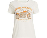 Women’s Rebel Rollers Graphic Tee with Short Sleeves, Size L (11-13) Cre... - $12.86