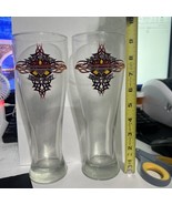 Pilsner Tall Beer Glass Harley Davidson Cafe Live Hard Ride Easy Las Veg... - $30.00