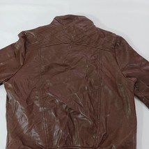 Wishful Park RN#131869 Women’s Size Medium Coat Brown Faux Vegan Leather Jacket image 15