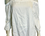 Chico&#39;s Women&#39;s Off-The-Shoulder Blouse White Size L (Chico&#39;s Size 2) - $17.09