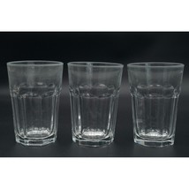 Libbey Glass Gibraltar Clear Flat Iced Tea Tumblers 5&quot; H Set of 3 - £20.93 GBP
