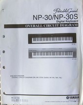 Yamaha NP-30 NP-30S Digital Pianos Original Overall Circuit / Block Diag... - $32.62