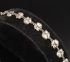 925 Silver - Vintage Antique Religious Rose Flower Multi Saints Bracelet... - £106.59 GBP