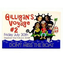 Gilligan&#39;s Voyage #2 1999 Rave Push Card 90s LA Electronic Dance Party F... - $15.76