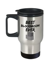 Blockmason Travel Mug - Best Blockmason Ever - Funny Gift for Block Mason - Car  - £18.46 GBP