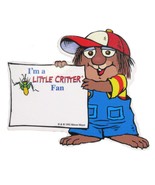 RARE Vintage I&#39;m a Little Critter Fan Badge Name Tag w/ Clip on Back - £23.73 GBP
