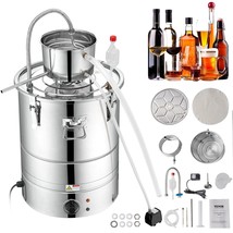 VEVOR Alcohol Still, 9 Gal 30L Water Alcohol Distiller, Home Distillery Kit incl - $284.96