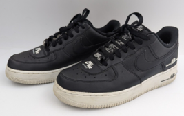 Nike Air Force 1 Low Double Air Black White Size 8 Athletic Shoes CJ1379-001 - £47.95 GBP