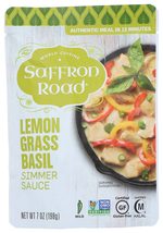 Saffron Road Lemongrass Basil Simmer Sauce, 7oz - Non-GMO, Gluten Free, ... - $12.82