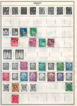 GERMANY 1948-1954 Very Fine Used Stamps Hinged on list: 2 Sides - £2.08 GBP