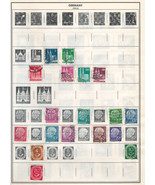 GERMANY 1948-1954 Very Fine Used Stamps Hinged on list: 2 Sides - £2.04 GBP