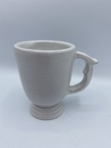 Frankoma WESTWIND WHITE SAND Footed Mug, 4 1/4&quot;,  C12, Excellent Vintage... - $9.89