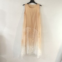 Floral Embroidered Silk Organza Dress Size Small EUC - £62.59 GBP