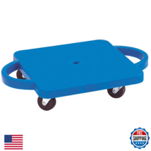 Martin Sports Plastic Scooter, Blue, 12"x12" with Handles &amp; Rubber Wheels - $40.31