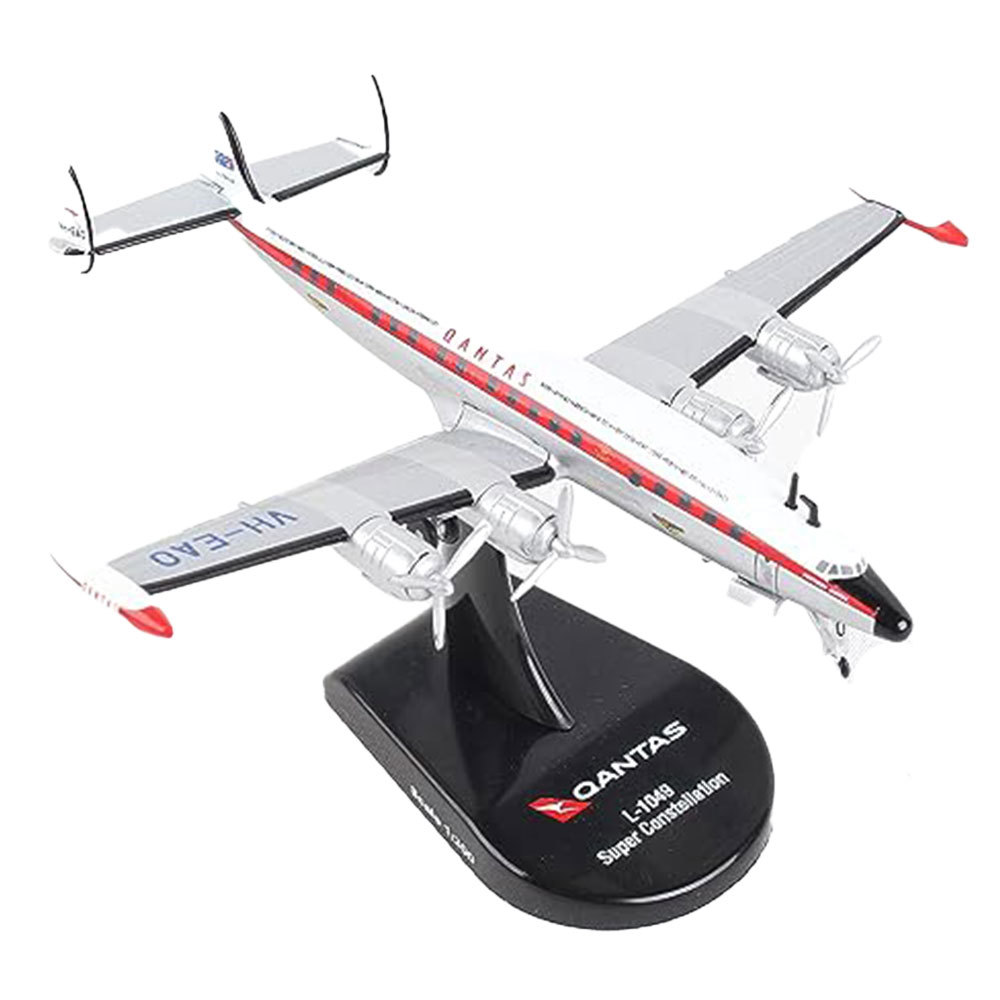 Postage Stamp Qantas Constellation L-1049 Airplane Model - $53.64