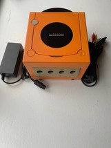 Nintendo GameCube Orange Console + Cords + Controllers Ready to Play! - £110.08 GBP