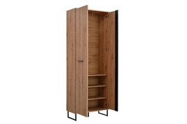 Sorrento Oak Effect Tall Slim 2 Door Wardrobe - 3125 - £271.53 GBP