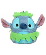 Squishmallows Stitch Hula Grass Skirt Disney Hawaii Stuffed Plush Toy 8&quot;... - $19.13 CAD