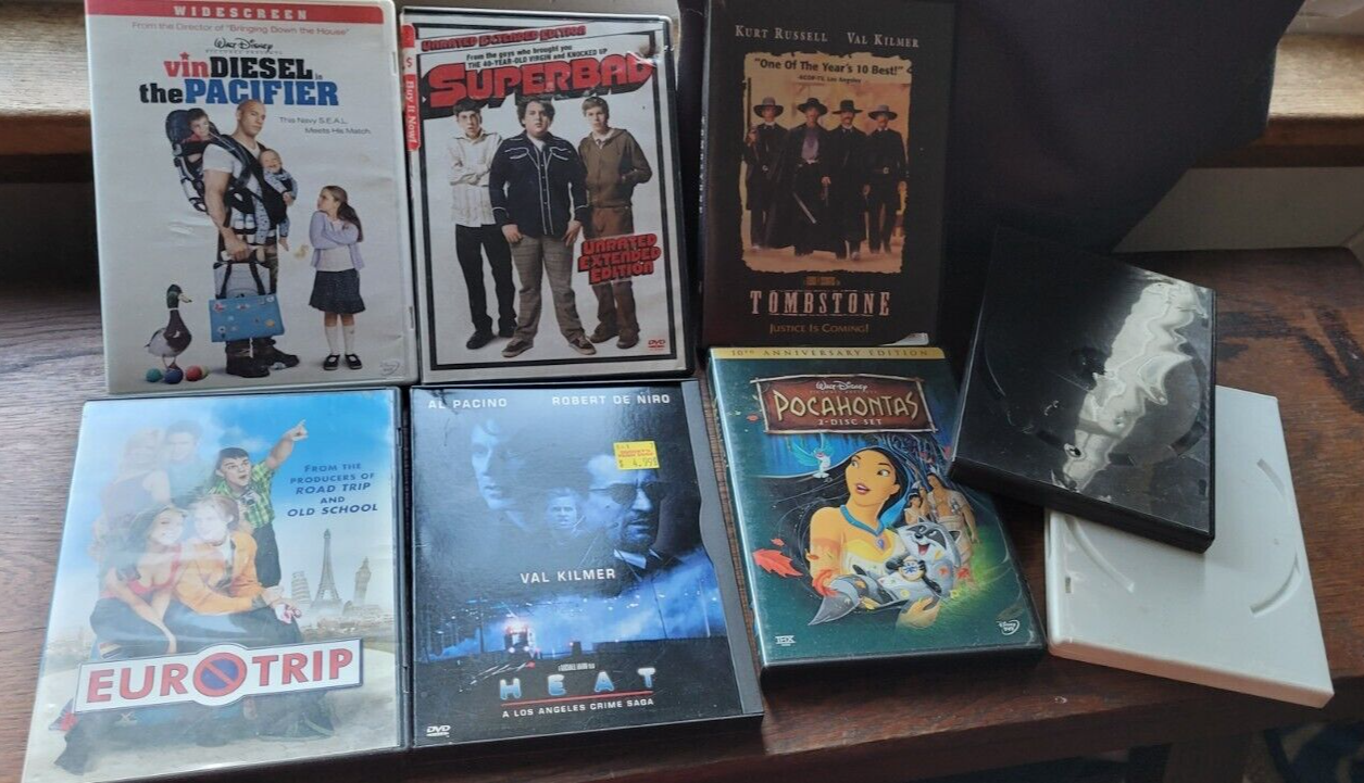 Primary image for Lot of DVDs Scratched Untested Empty Box Bad Boys 2 Tombstone