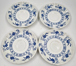 Blue Nordic Coffee Tea Cup Saucers J&amp;G Meakin Classic White England Set ... - £17.53 GBP