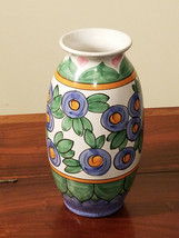 Present Tense 12&quot; Long Porcelain Large Hand Painted Vase Made in Italy (... - £35.26 GBP