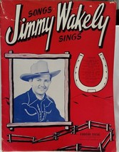 JIMMY WAKELY / ORIGINAL 1944 SONG FOLIO / SOUVENIR PROGRAM - VG CONDITION - £15.80 GBP