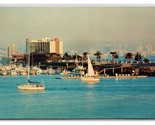 Harbor Island From Water San Diego CA California UNP Chrome Postcard  U17 - $1.93