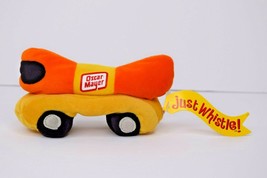 Oscar Mayer Plush Hot Dog Weiner Mobile Bean Bag Just Whistle Toy 7&quot; - $8.90