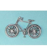 Bicycle brooch - delicate silver plated wire. Ideal gift for a cyclist. - $7.99