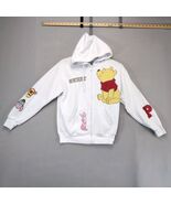 Disney Winnie the Pooh Full Zip Hoodie Jacket Women&#39;s XS Embroidered Pat... - $25.09 CAD