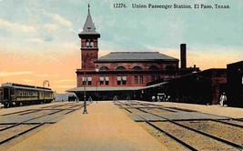 Union Railroad Depot El Paso Texas 1910c postcard - £5.67 GBP