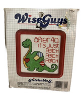 Cross Stitch Kit Wise Guys Stitchables Dinosaur Frame Dimensions NEW 1988 - $7.87