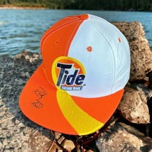 Vintage Tide Racing Team Hat Snapback Cap Made in USA Ricky Rudd Autographed 90s - £10.99 GBP