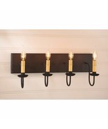 Wood Vanity Light in Black - 4 Light - $319.95