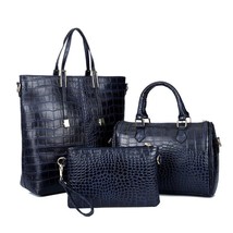 Amberler Fashion PU Leather Women Handbags  Designer  Pattern 3 Pieces Sets  Bag - £158.04 GBP