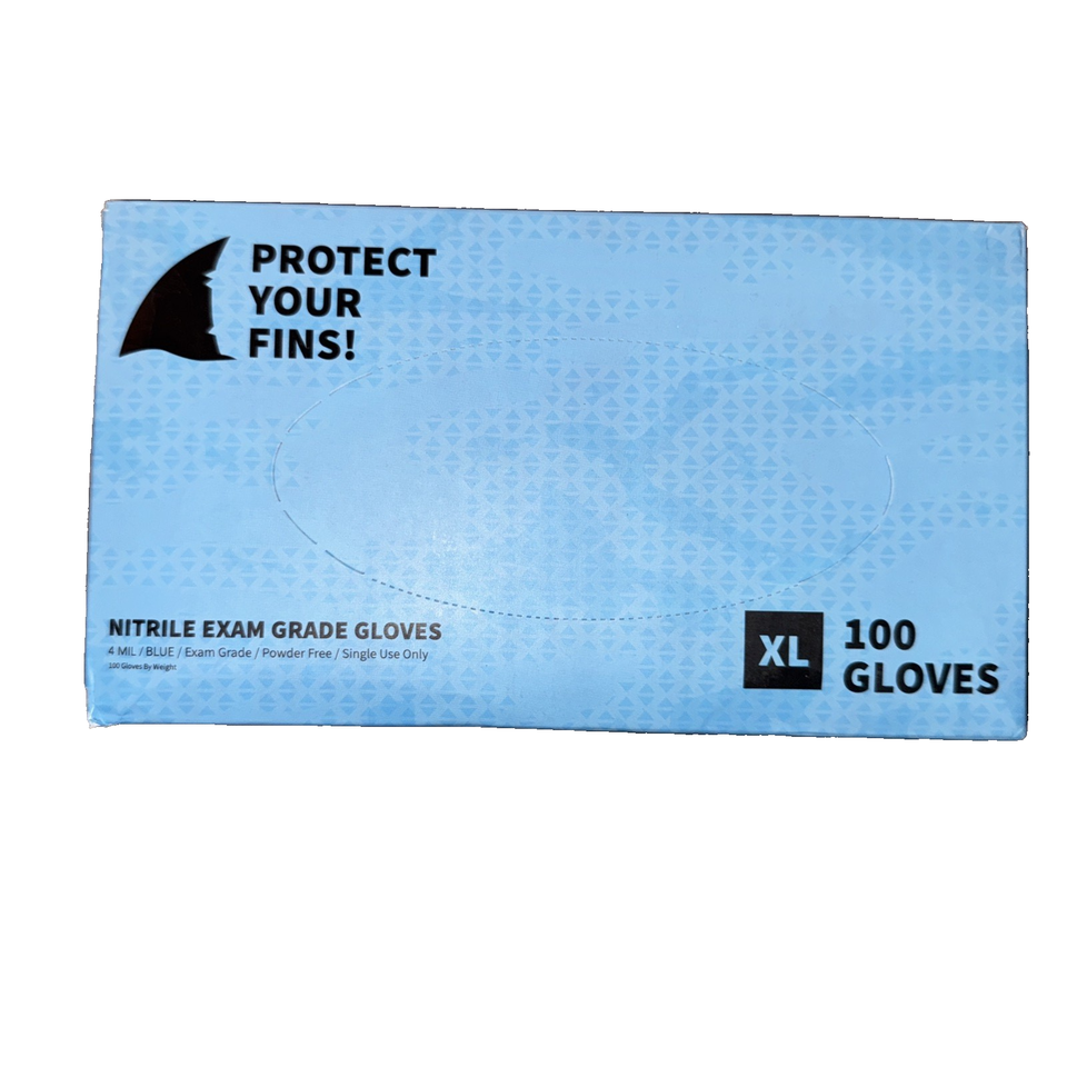 BullShark 100 XL Nitril Exan Grade Gkives 4 Mil / Blue/ Powder Free - $3.57