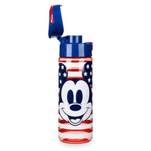 Disney Store Mickey Mouse Plastic Water Bottle Drink Americana New 2018 - £31.34 GBP